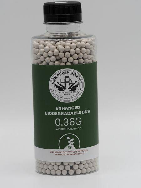 High Powered Airsoft .36g Biodegradable White BBs (approx. 2700 bbs)