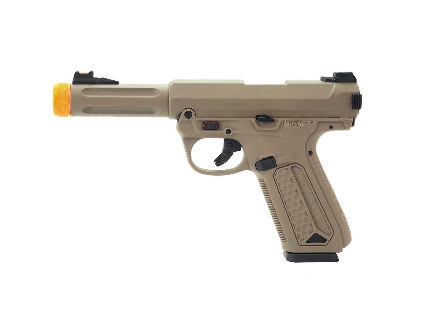 Action Army AAP-01 "Assassin" Airsoft Gas Blowback Pistol (Color: Tan)
