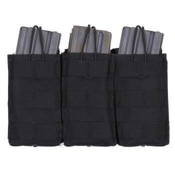 Rothco Open Top M4 Triple Single Stack Mag Pouch (Multiple Colors avalible)