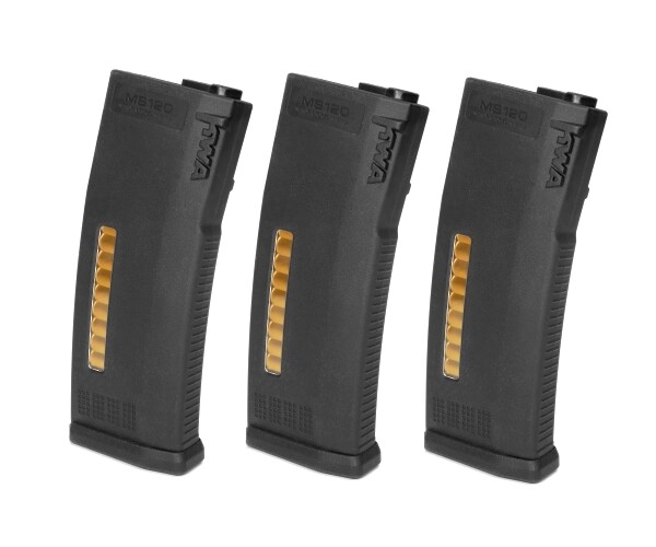 KWA MS120 AEG Mid-Cap Magazines- 3 Pack