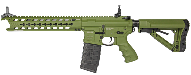 G&G GC16 "Predator" M4 Airsoft AEG Rifle with KeyMod Rail (Color: Green)