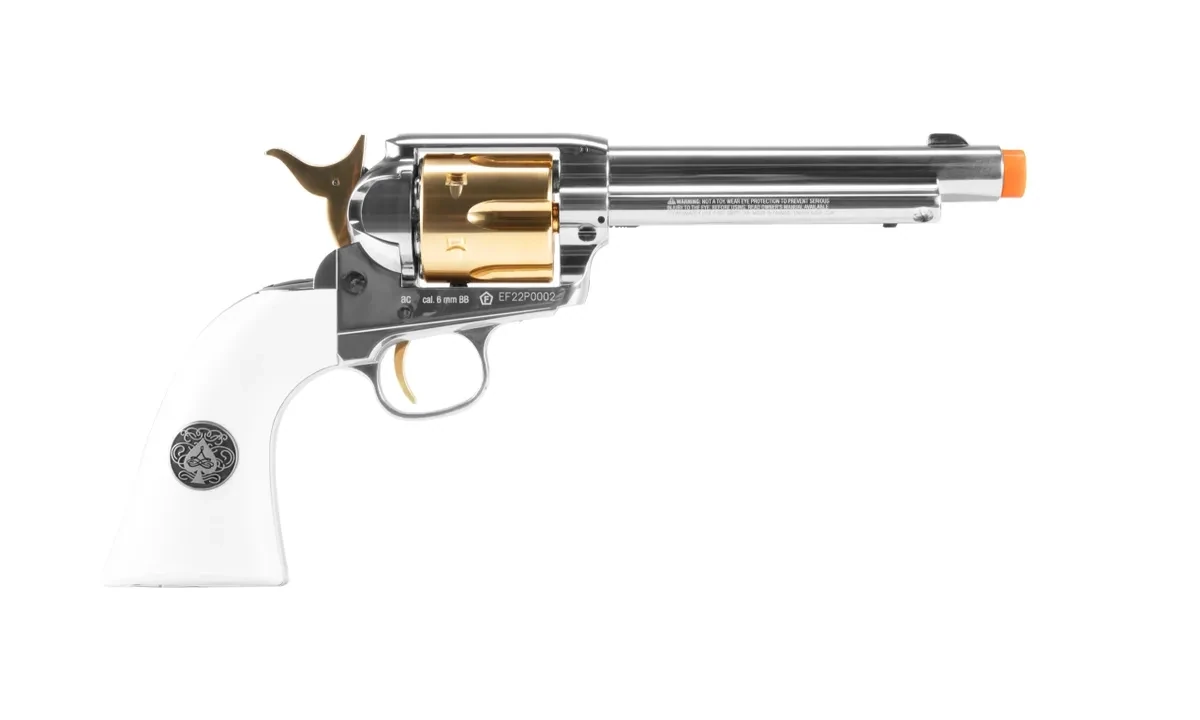 Limited Edition Elite Force SMOKE WAGON 6 MM AIRSOFT PISTOL REVOLVER GOLD