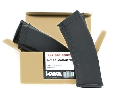 KWA AKR AEG 3 120 Round Mid-Cap Magazine 3-Pack: Black