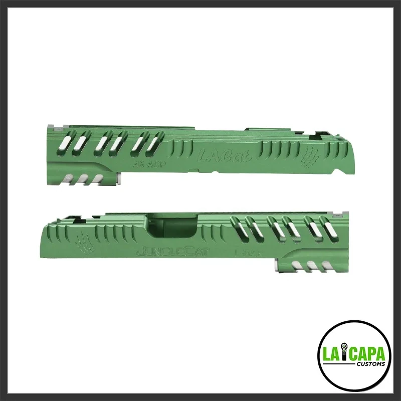LA Capa Customs 5.1 “JungleCat” Aluminum Slide, Color: Green