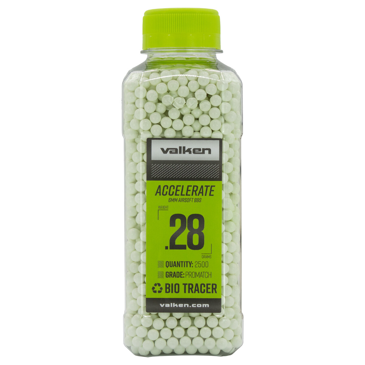 Valken Accelerate .28g Biodegradable Tracer BBs (2500 count)