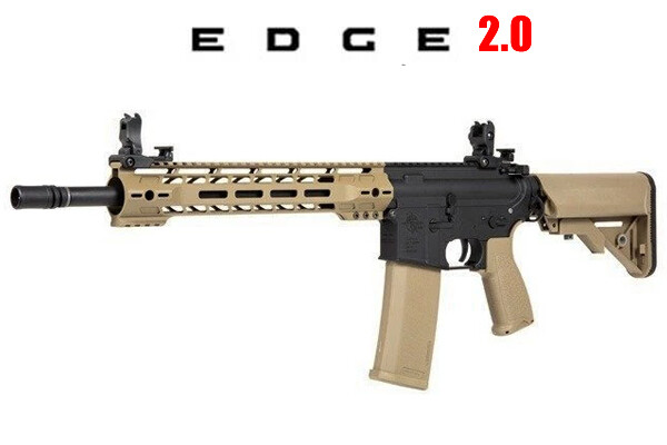 Specna Arms Rock River Arms Licensed RRA SA-E14 EDGE 2.0 Series M4 Airsoft AEG Rifle (Model: 12" M-LOK / Black & Tan (2-Tone))