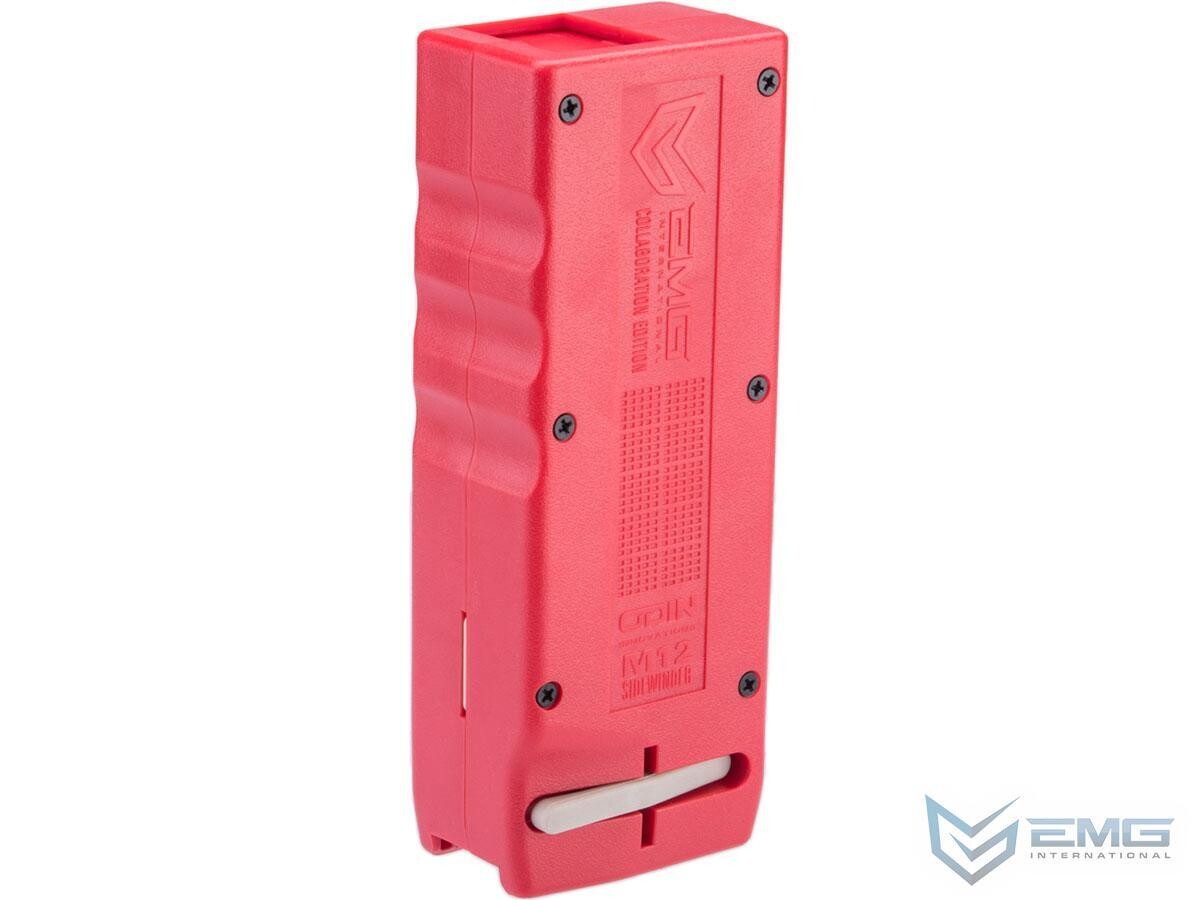 EMG Odin Innovations M12 Sidewinder Speed Loader with Sound Dampening Buffer (Color: Red)