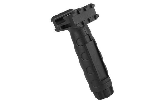 Aim Sports Tactical Vertical with Side Rails and Pressure Switch Slot - Black