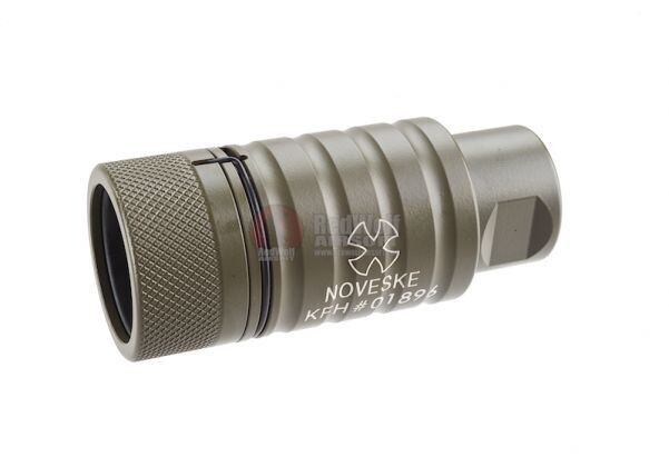 Madbull Licensed Noveske KFH Airsoft Amplifier Flash Hider (Color: OD Green / 14mm Negative)