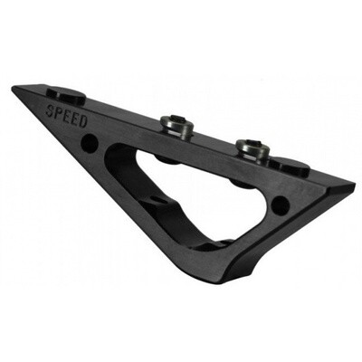 Speed Airsoft KeyMod Blade Angled Aluminum Foregrip (Color: Black)