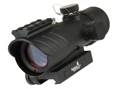 Lancer Tactical Enclosed Red Dot Sight w/ Top Optic Rail (Black)