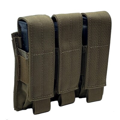 Shellback Tactical Triple Pistol Mag Pouch (Color: Coyote Tan)