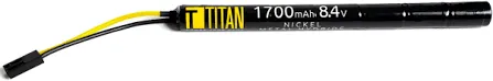 Titan Power Titan NiHm 1700 mAh 8.4V Stick Type Battery, Plug: Tamyia