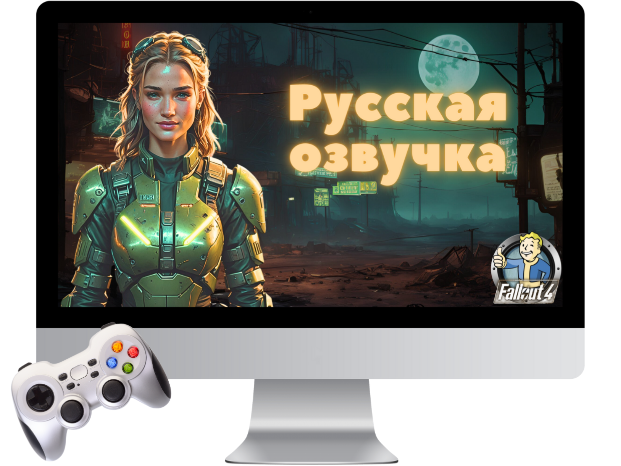 Русская озвучка Fallout 4 с подпиской на обновления + озвучка DLC + моды