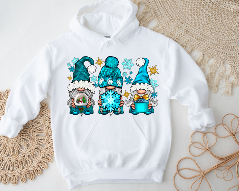 Blue Gnomes Holiday Hoodie