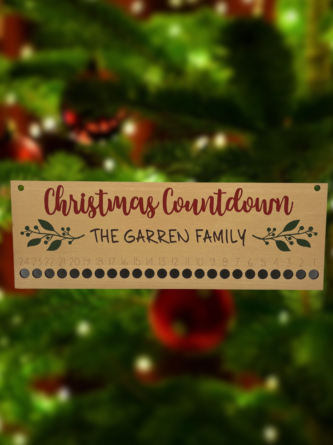 Christmas Countdown Sign