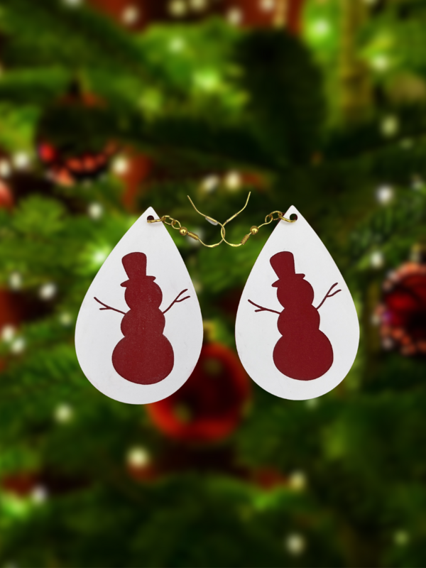 Snowman Earrings