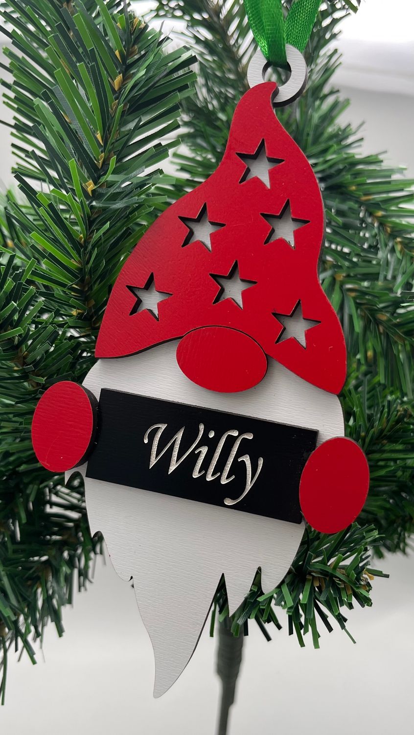 Personalized Gnome Ornament