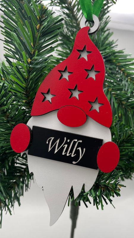 Personalized Gnome Ornament