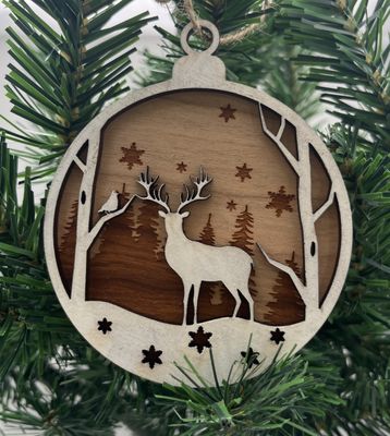 2-Layer Rustic Ornament