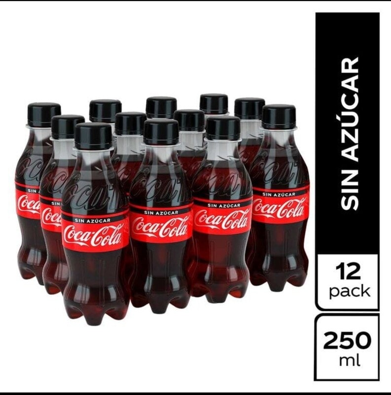 COCA COLA ZERO MINI PET 250 X12