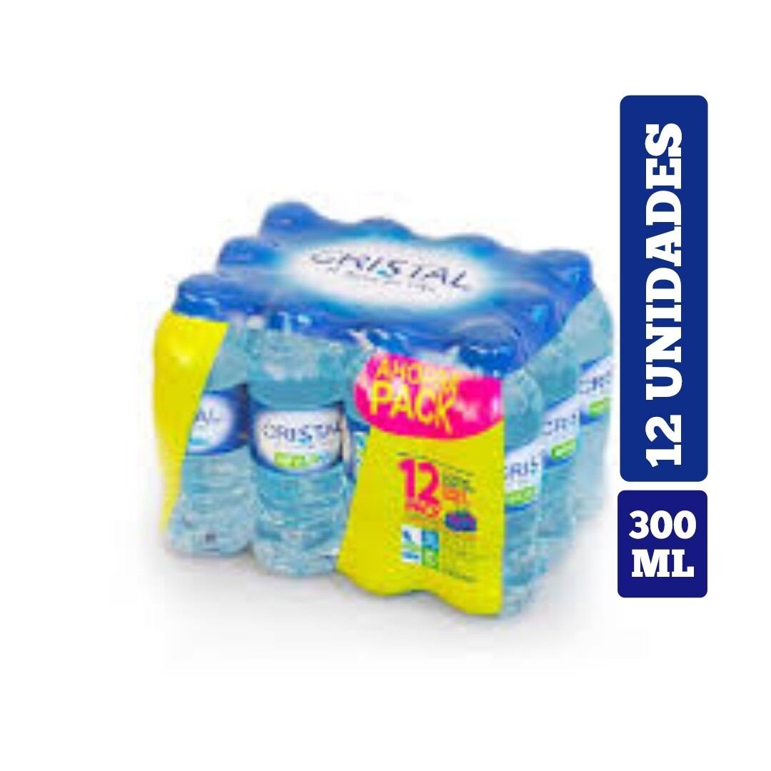 AGUA CRISTAL 300 ML X12
