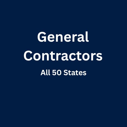 General Contractors Contact List