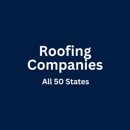 Roofing Companies Contact List