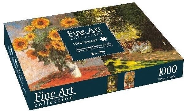 Double Sided Jigsaw - Monet Sunflowers