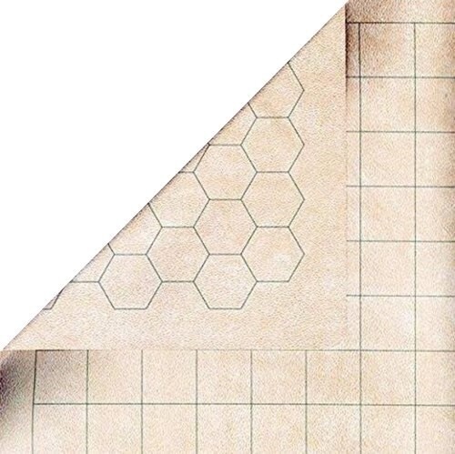 Factory Second Reversible Battlemat with 1" Squares and 1" Hexes
