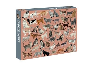 Iconic Cats 1000pc Puzzle by Marta Zafra