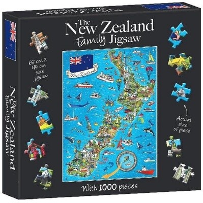 1000PC New Zealand Family Jigsaw Puzzle