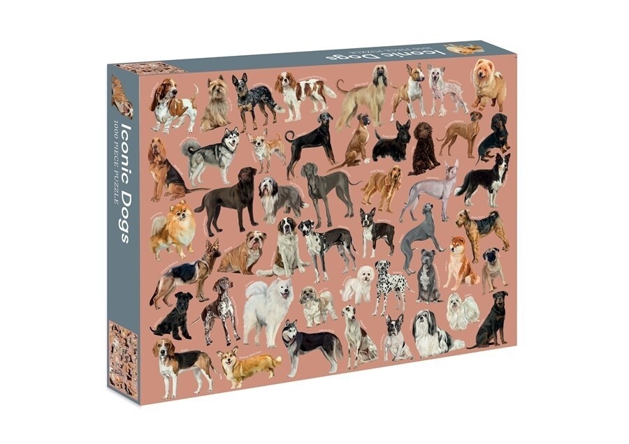 Iconic Dogs 1000pc Puzzle by Marta Zafra