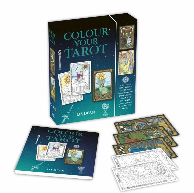 Colour Your Tarot - Includes a Full Deck of Specially Commissioned Tarot Cards, a Deck of Cards to Colour in and a 64-Page Illustrated Book by Liz Dean