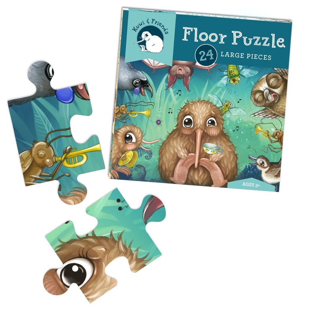 Kuwi the Kiwi Floor Puzzle: 24 Large Pieces