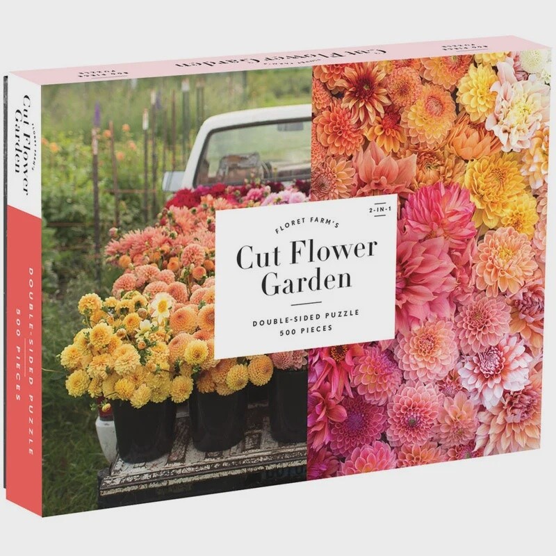 Floret Farm&#39;s Cut Flower Garden 500pc 2-Sided Puzzle