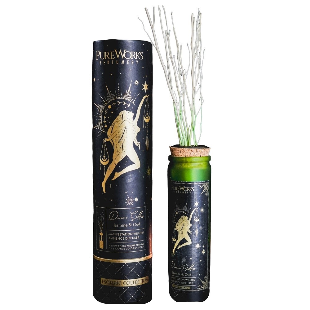 Manifestation Willow Ambience Diffuser, Scent: Divine Goddess Jasmine and Oud
