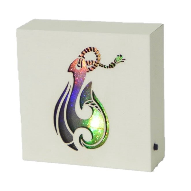 Cream LED Block, Title: Fish Hook