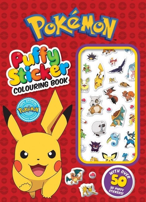 Pokemon: Puffy Sticker Colouring Book