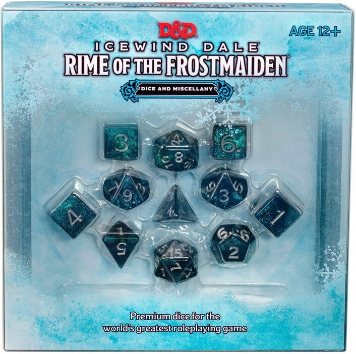 D&amp;D Dungeons &amp; Dragons Icewind Dale Rime of the Frostmaiden Dice and Misecellany