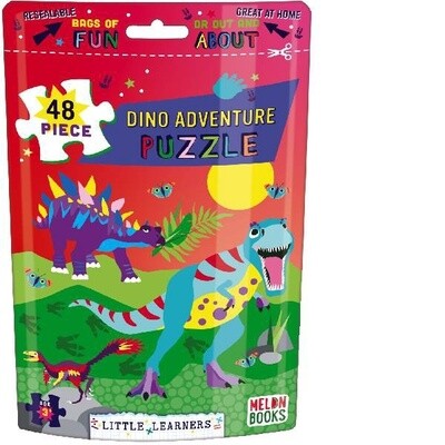 Dino Adventure Puzzle Pouch - 48pc
