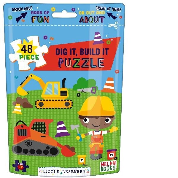 Dig It Build It Puzzle Pouch - 48pc