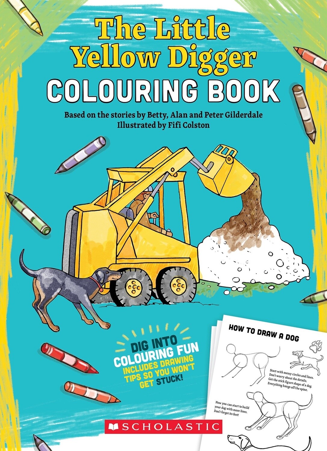 The Little Yellow Digger Colouring Book