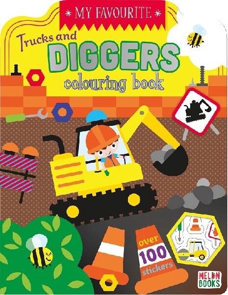 My Favourite Trucks and Diggers Colouring