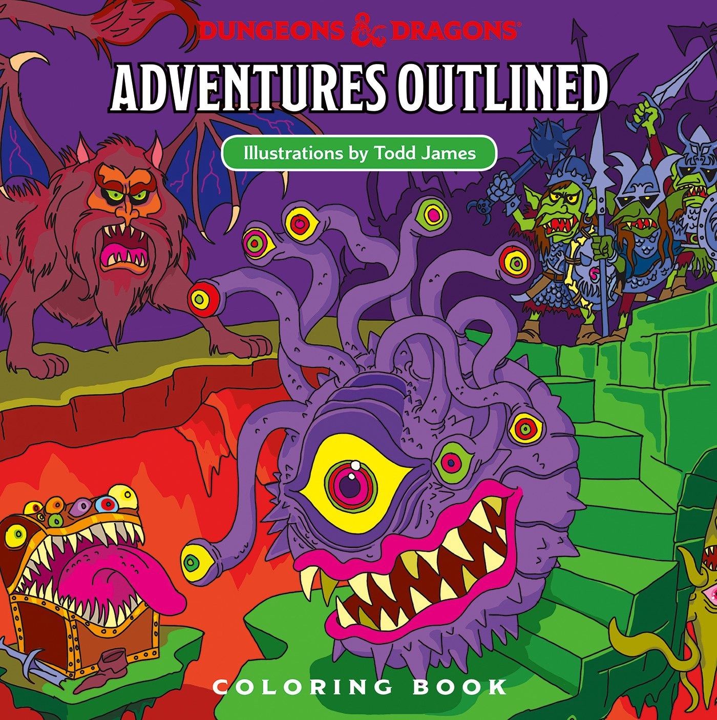 Dungeons &amp; Dragons Adventures Outlined Colouring Book