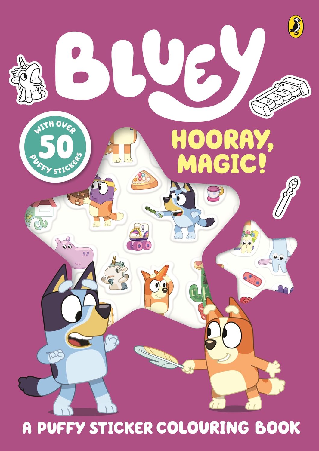 Bluey: Hooray, Magic!: A Puffy Sticker Book
