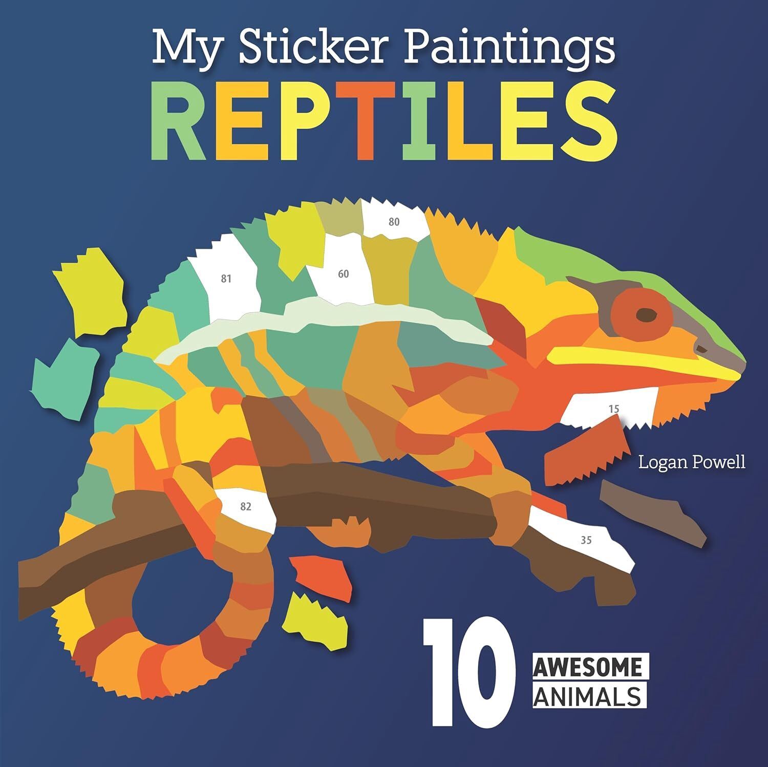 My Sticker Paintings Reptiles