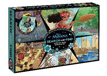 Moana: Search-and-Find Activity Book and Puzzle (Disney: 200 Pieces)