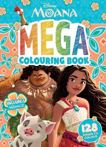 Moana: Mega Colouring Book (Disney: Includes Moana 2)