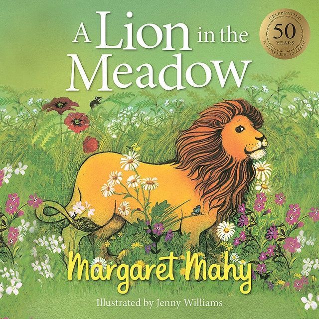 A Lion in the Meadow by Margaret Mahy Board Book
